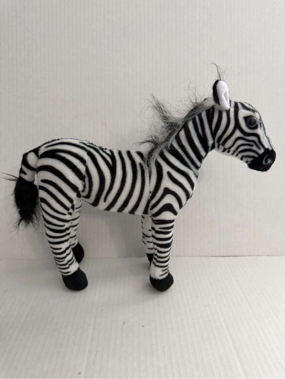 Tigerhart Zebenjo the Zebra Standing Black & White Zebra Plush - Picture 3 of 6